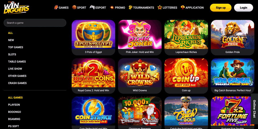 Discover a Globe of Enjoyment: Win Diggers Online Casino Games