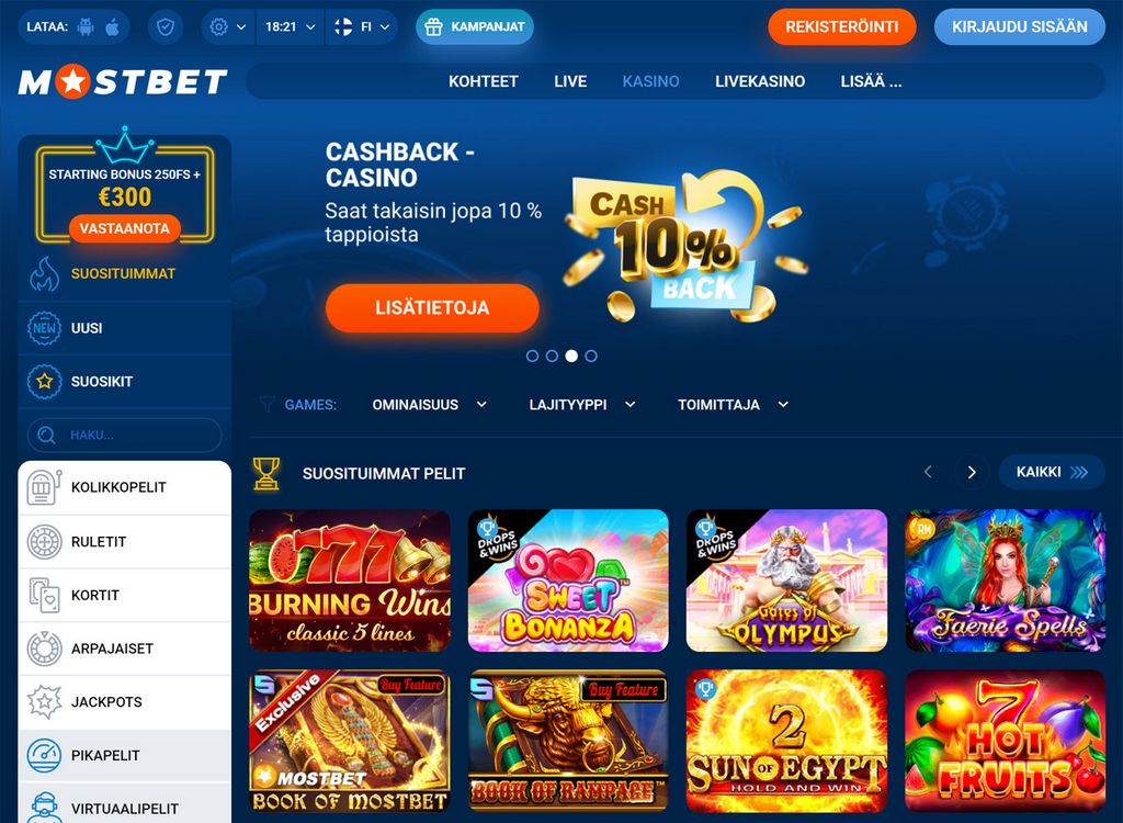 Ставки на спорт Mostbet